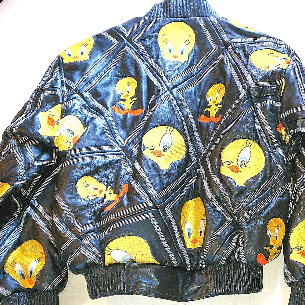 Tweety Bird leather coat